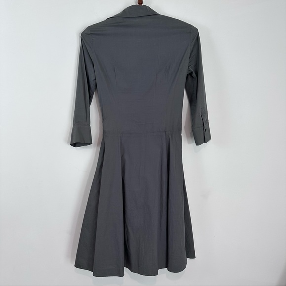 Celine Grey Cotton Blend Braided Detail Short Dress Size 34 EU 2 US - Picture 4 of 11